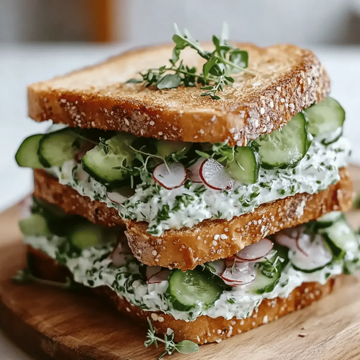 Cucumber Salad Sandwiches