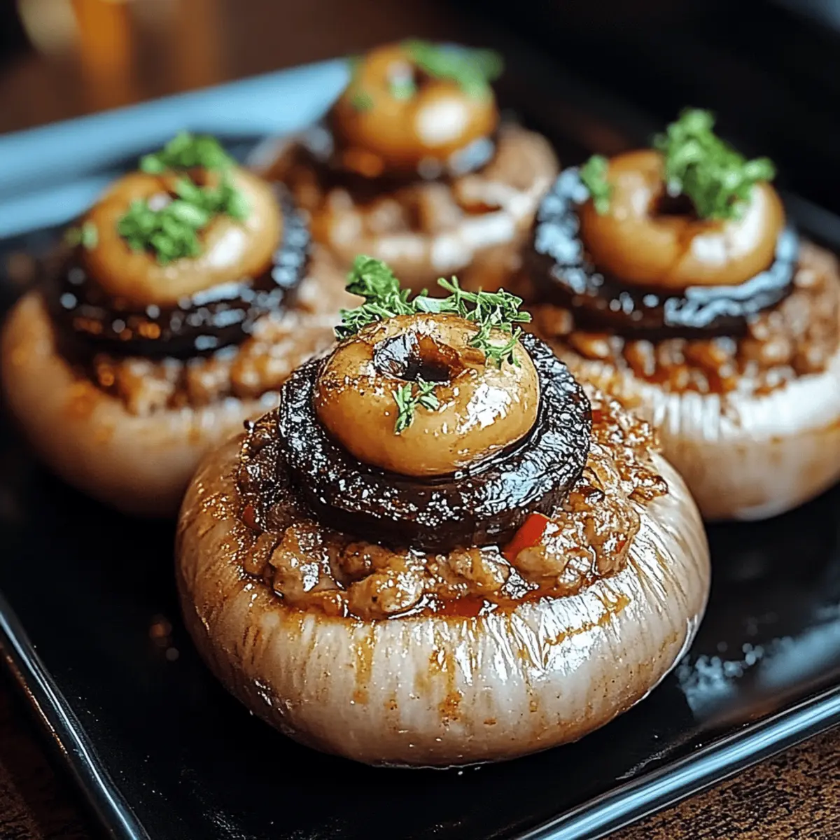Stuffed Mushroom Eyeballs