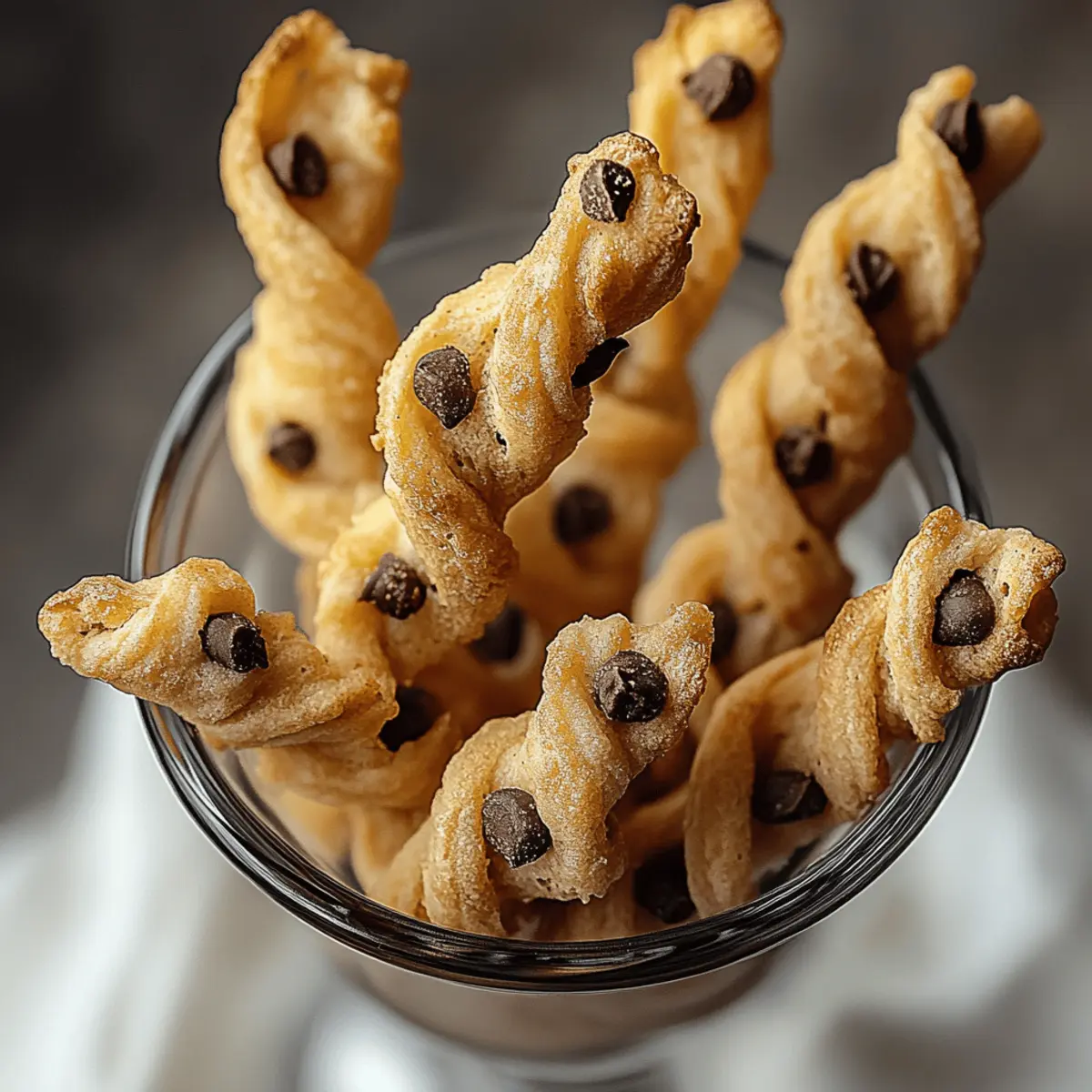 Chocolate Chip Cookie Dough Twists