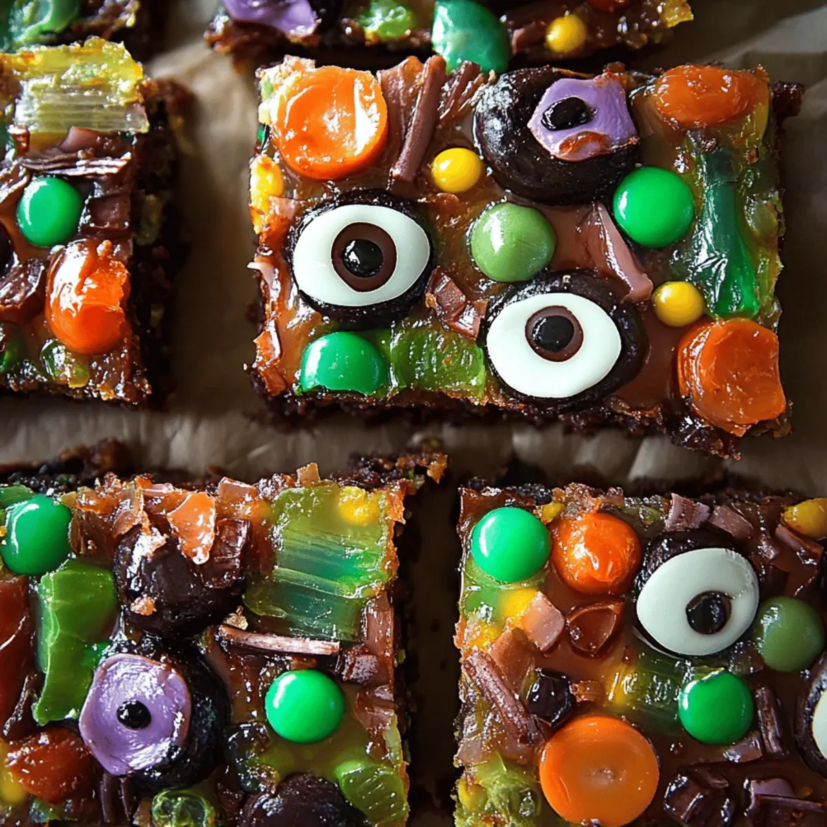 Halloween Rocky Road Slices