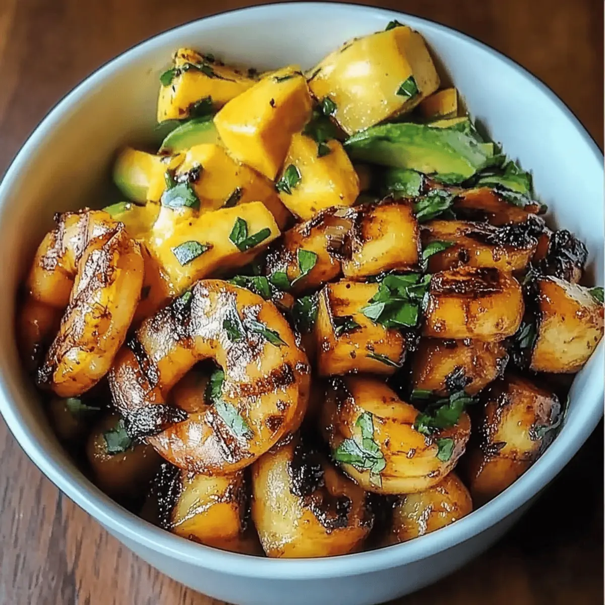 Shrimp Avocado Mango Bowls