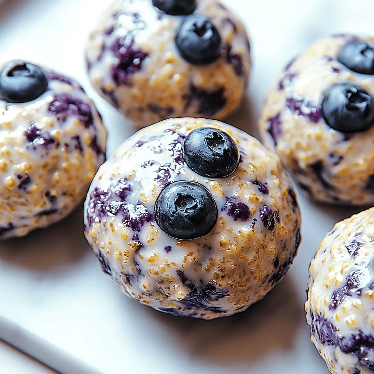 Blueberry Cheesecake Protein Bites