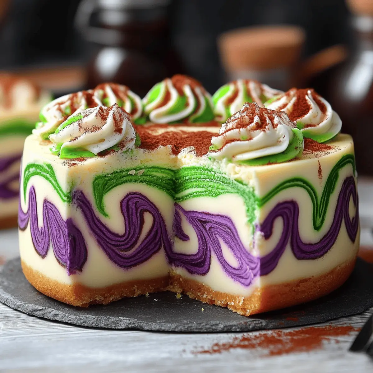 Polyjuice Potion Swirl Cheesecake