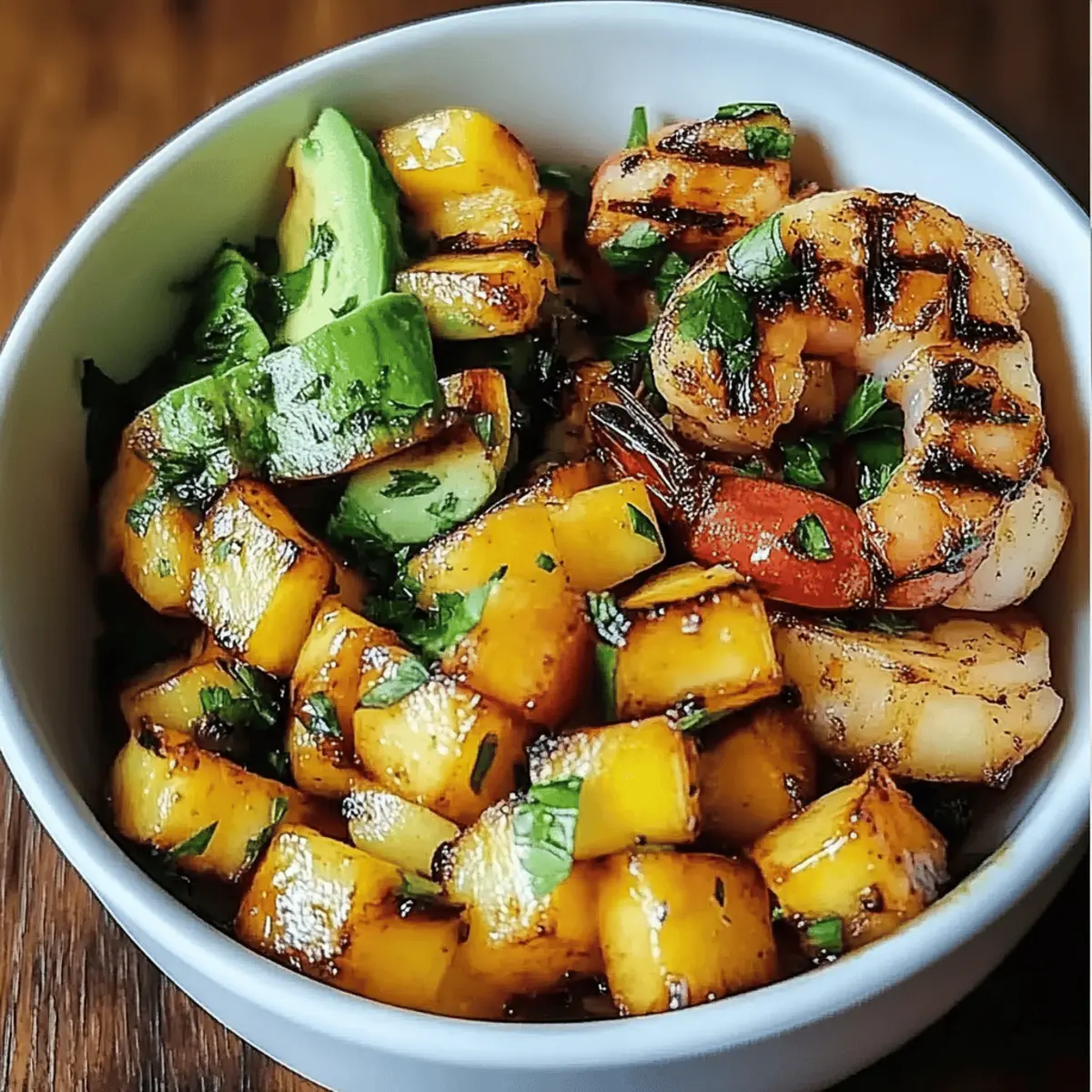 Shrimp Avocado Mango Bowls