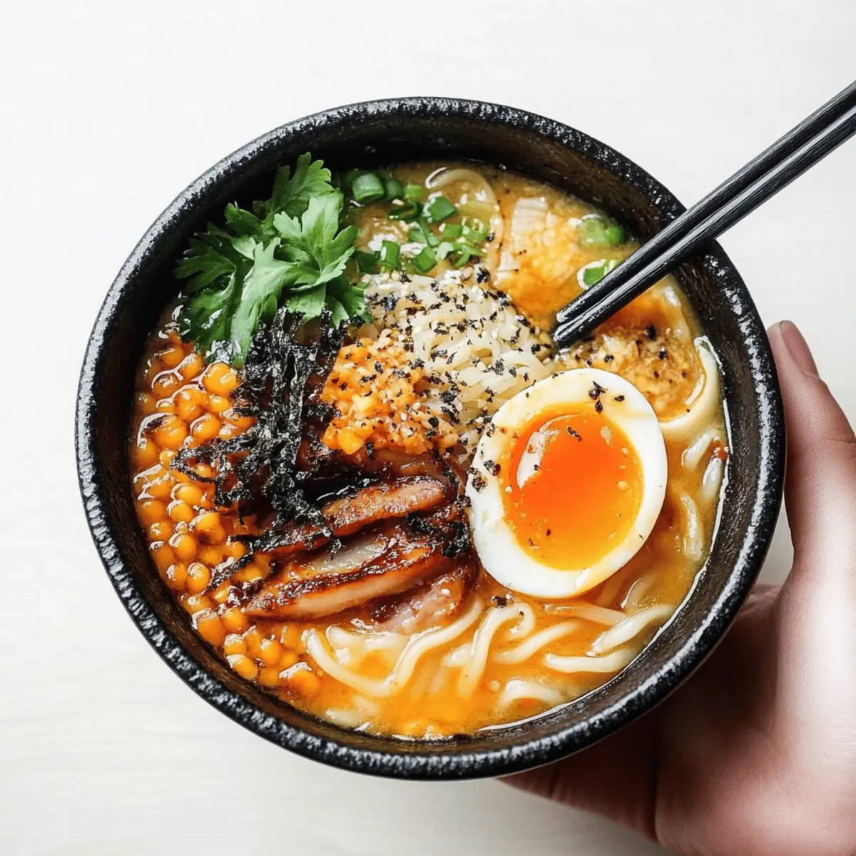 Healthy Miso Ramen with Chicken