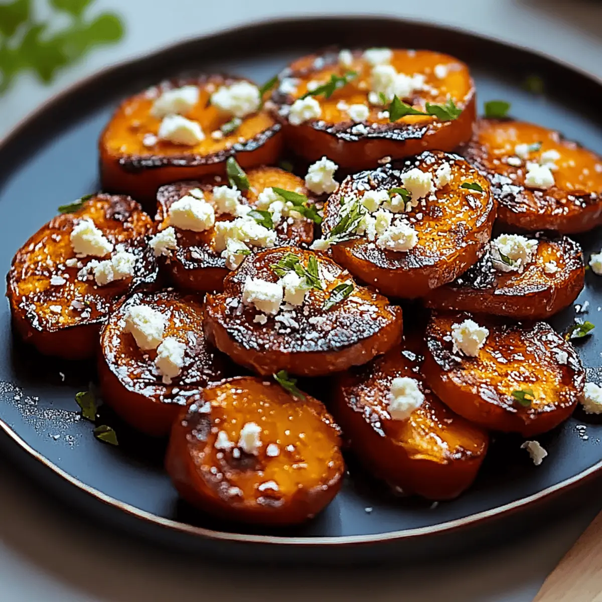 Honey Feta Sweet Potato Rounds