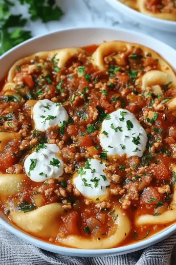 Slow Cooker Lasagna Soup