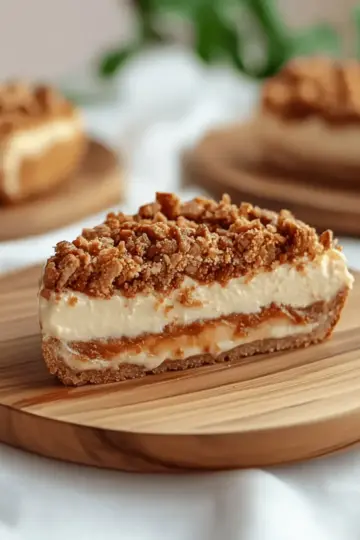 Vegan Apple Crumble Cheesecake