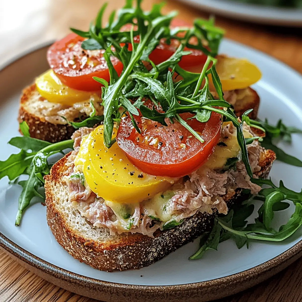 Savory Grilled Tuna Melt with Creamy Cheddar