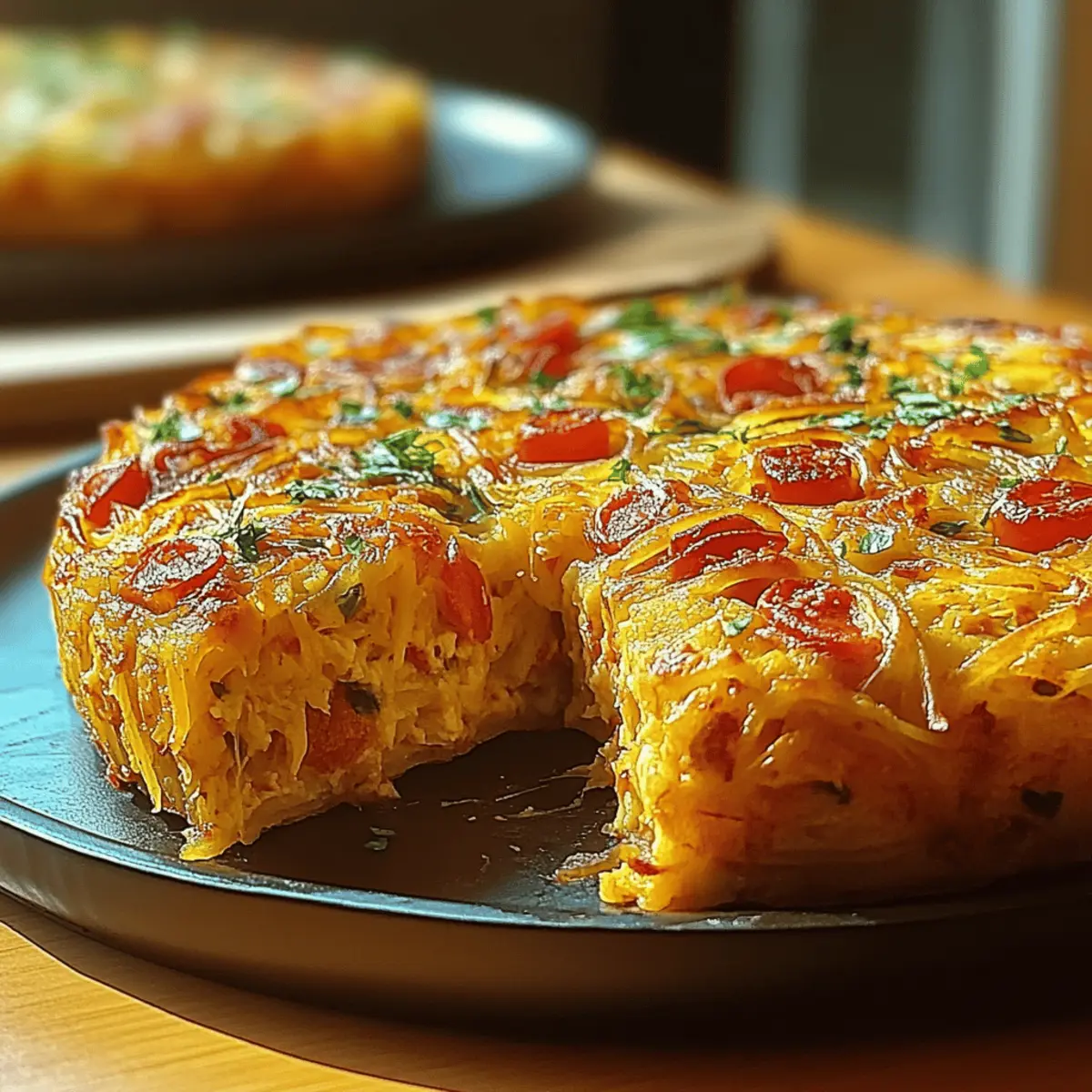 Breakfast Veggie Crinkle Cake