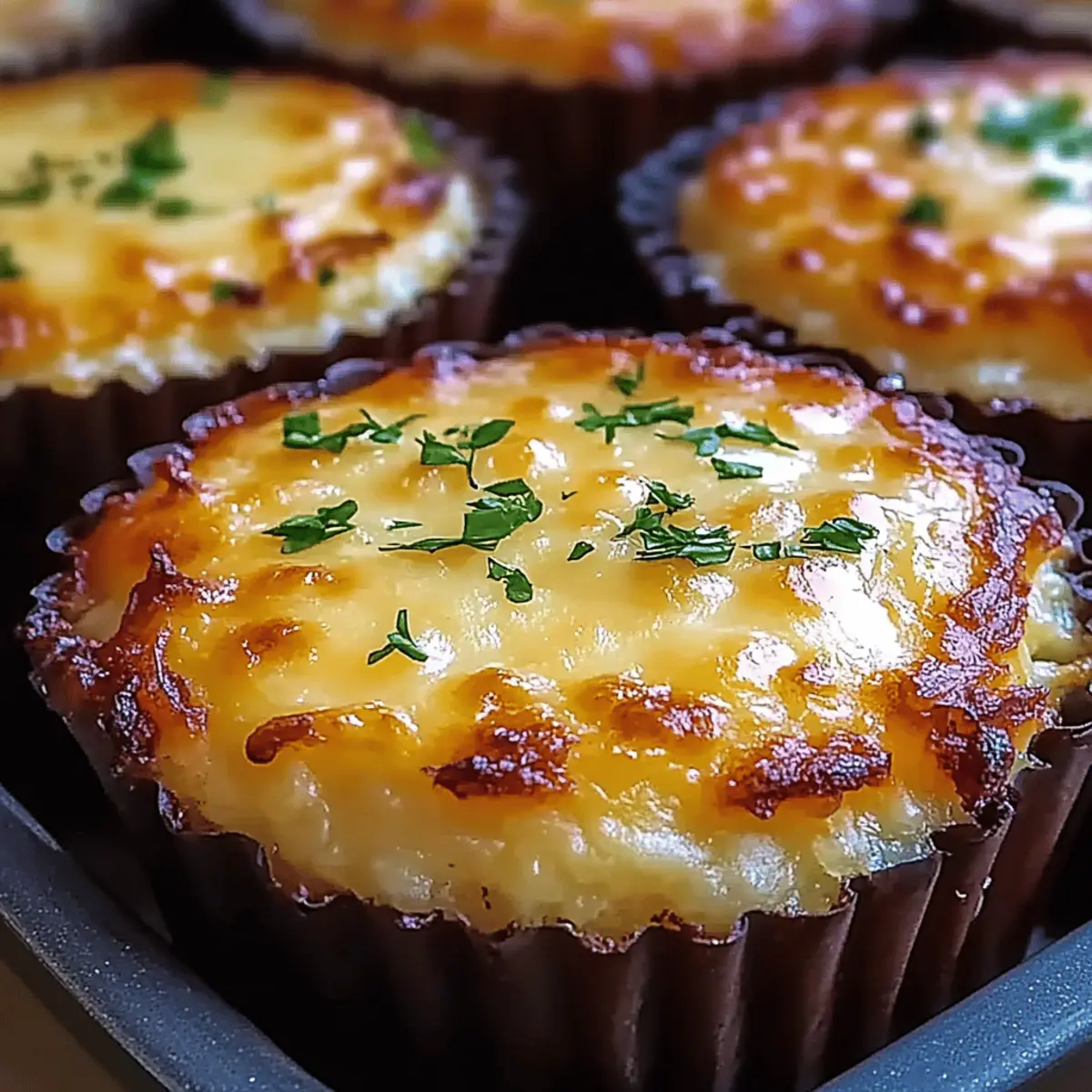 Cheesy Mashed Potato Muffins