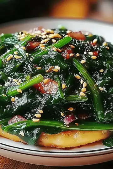 Korean Spinach Salad