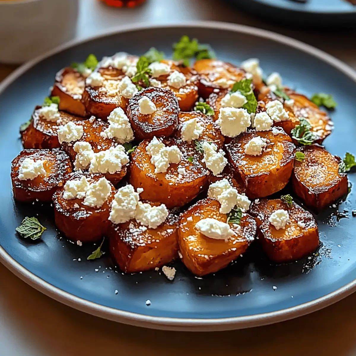 Honey Feta Sweet Potato Rounds