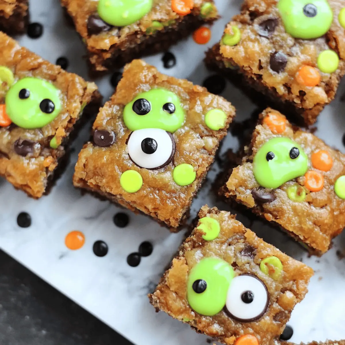 Halloween Monster Brownies