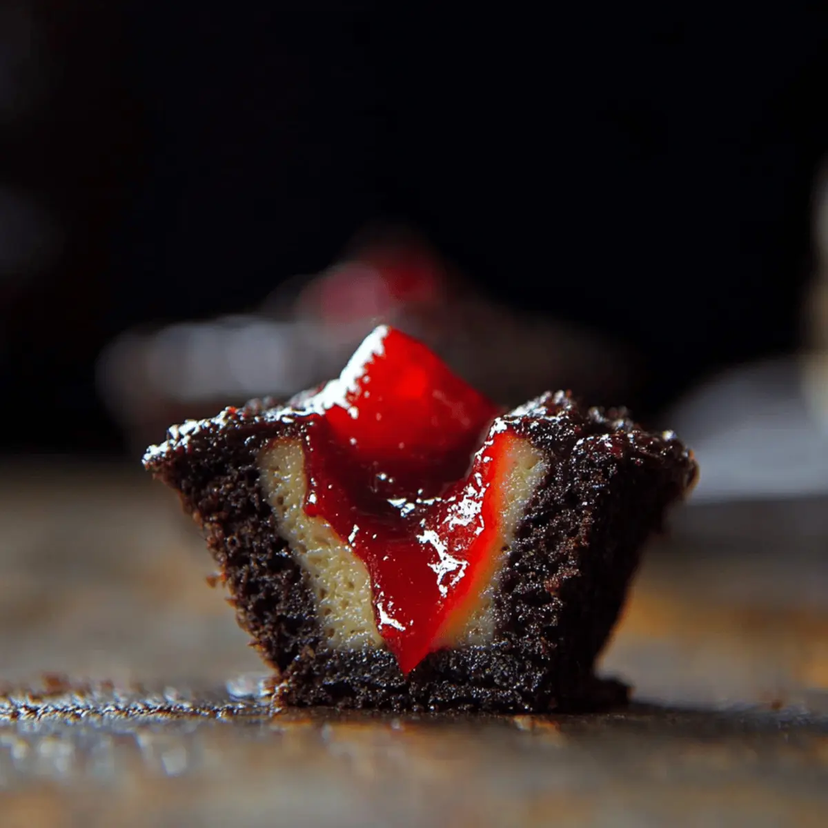 Bleeding Black Cupcakes