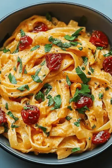 Creamy Sun-Dried Tomato Vegan Pasta