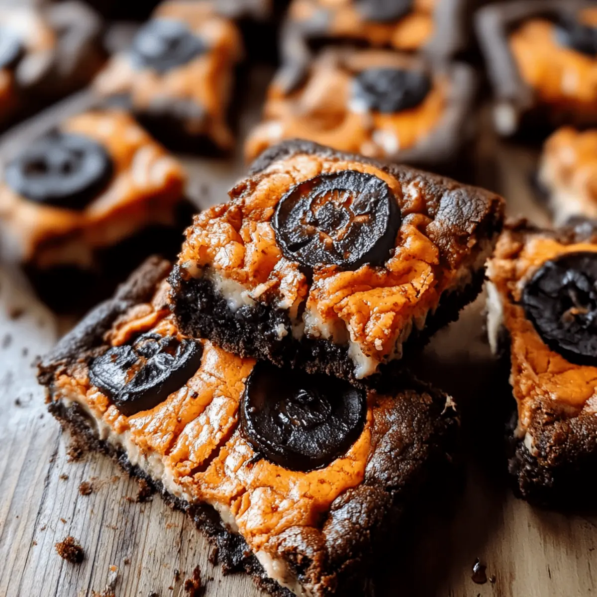Halloween Oreo Cookie Boo Brownies