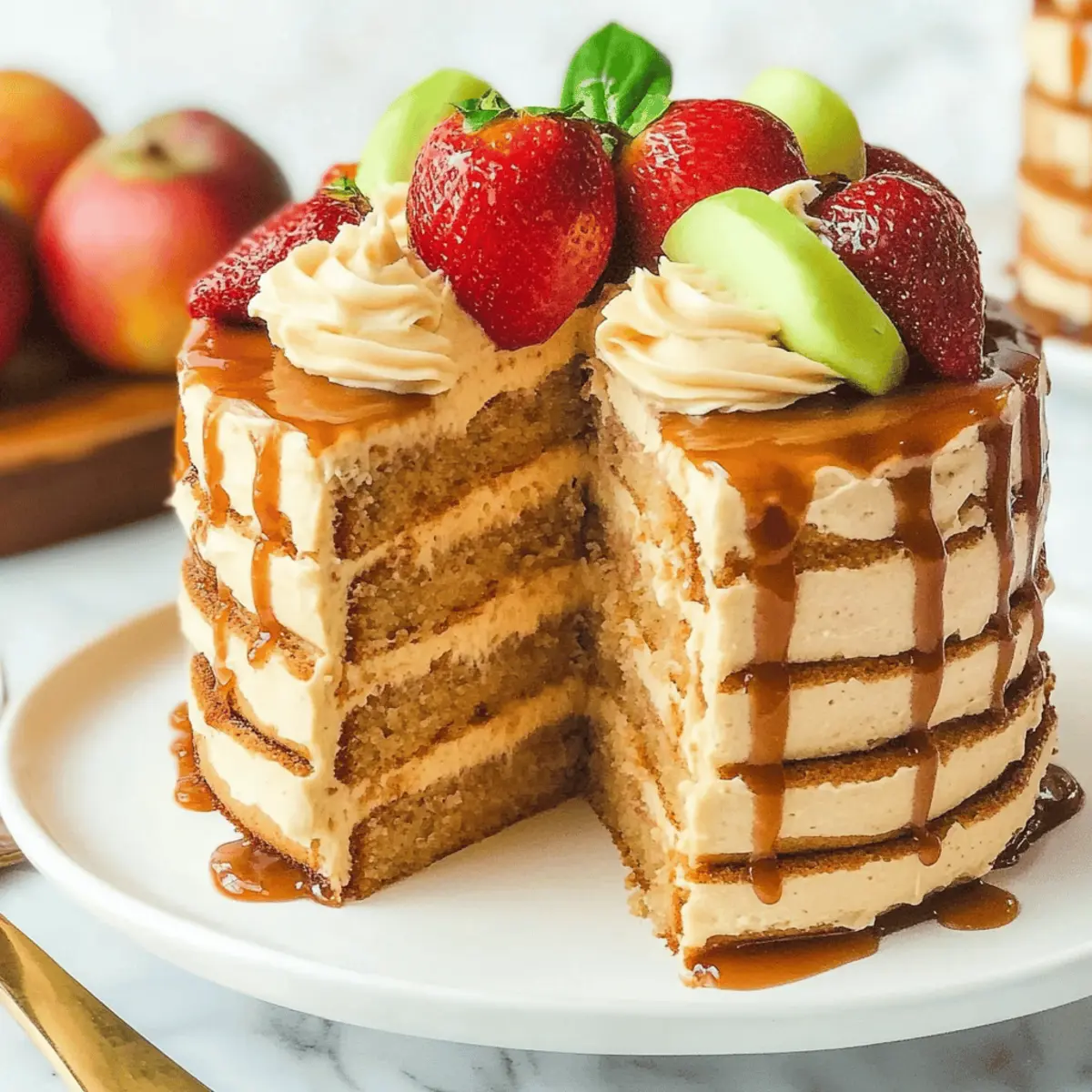 Caramel Apple Spice Cake