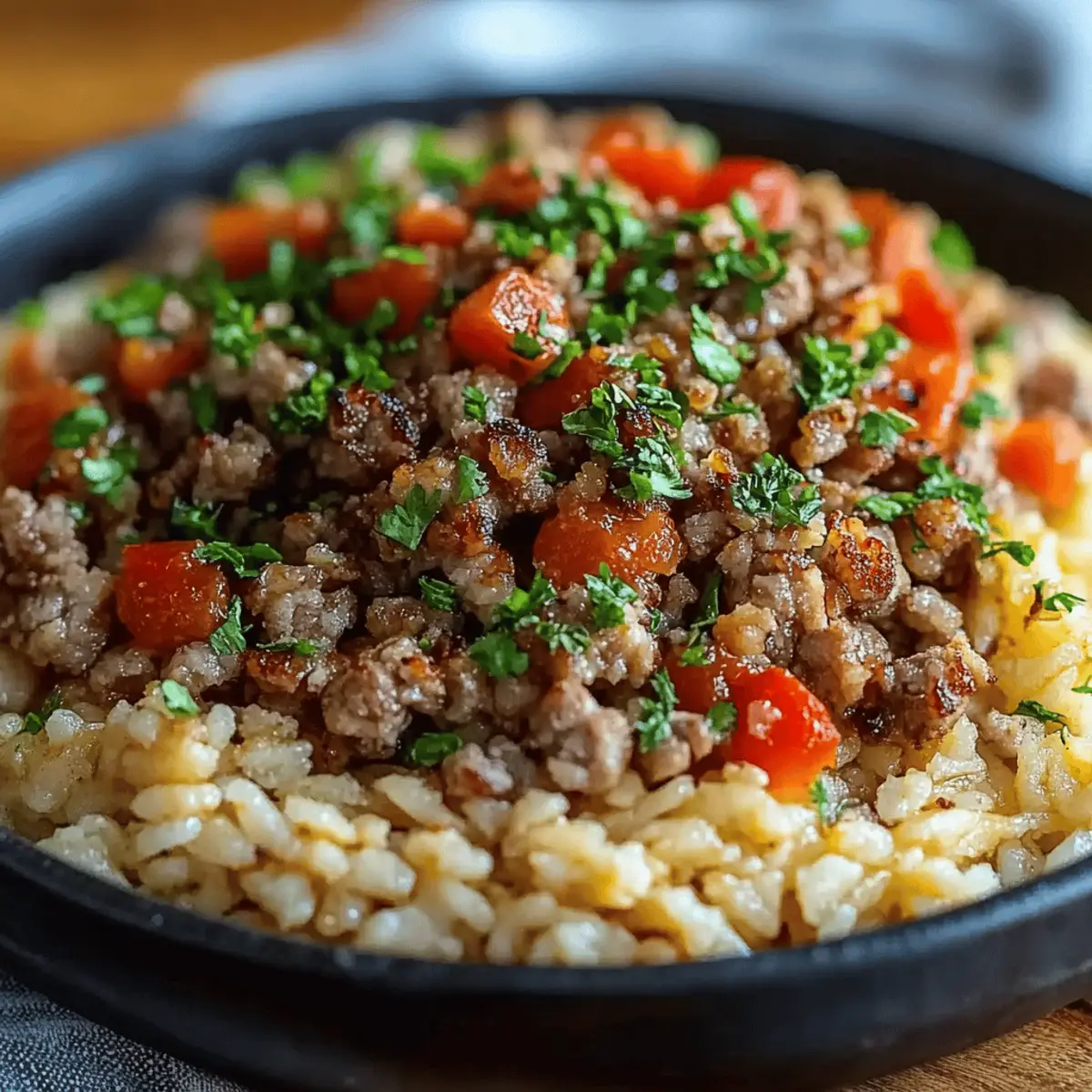 Dirty Rice with Ground Beef