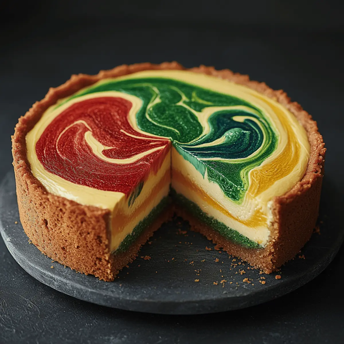Hogwarts Houses Butterbeer Swirl Cheesecake