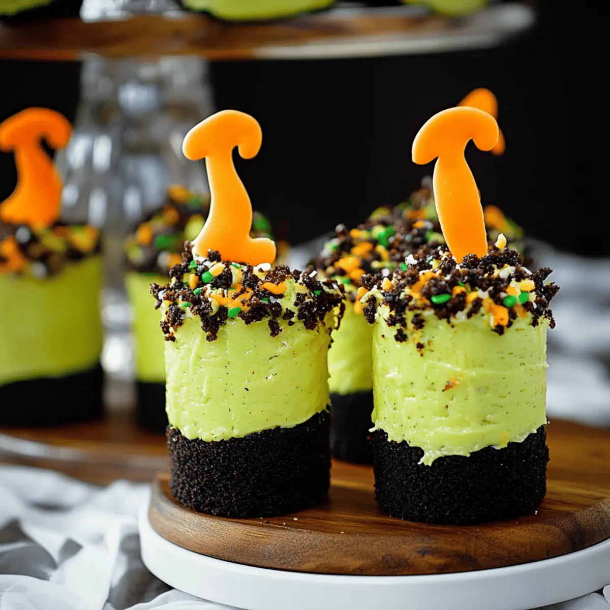 Witches' Brew Halloween Cake Jars