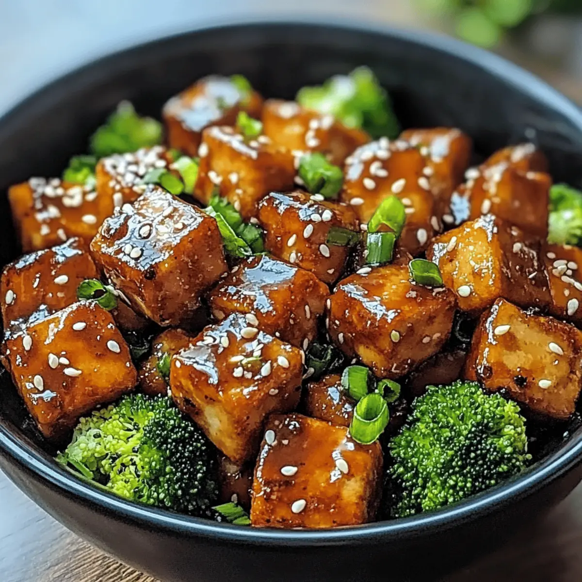 Crispy Honey Garlic Tofu