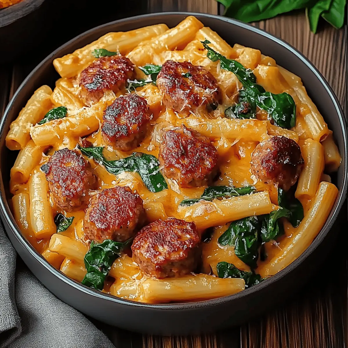 One Pot Creamy Cajun Sausage Pasta