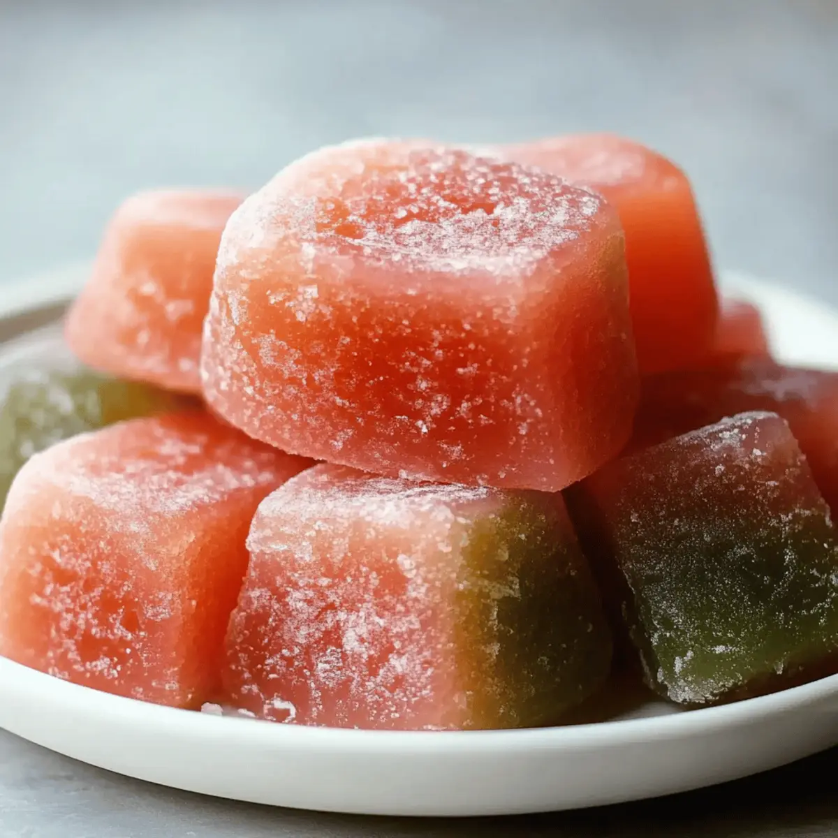 Watermelon Mochi