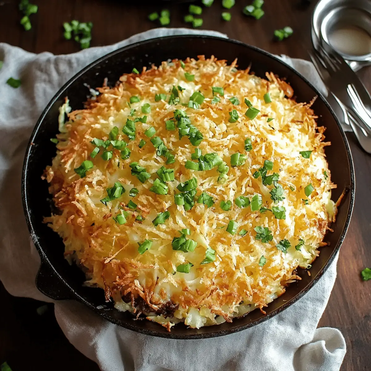 Irish Cheddar Cabbage Hash Brown Skillet