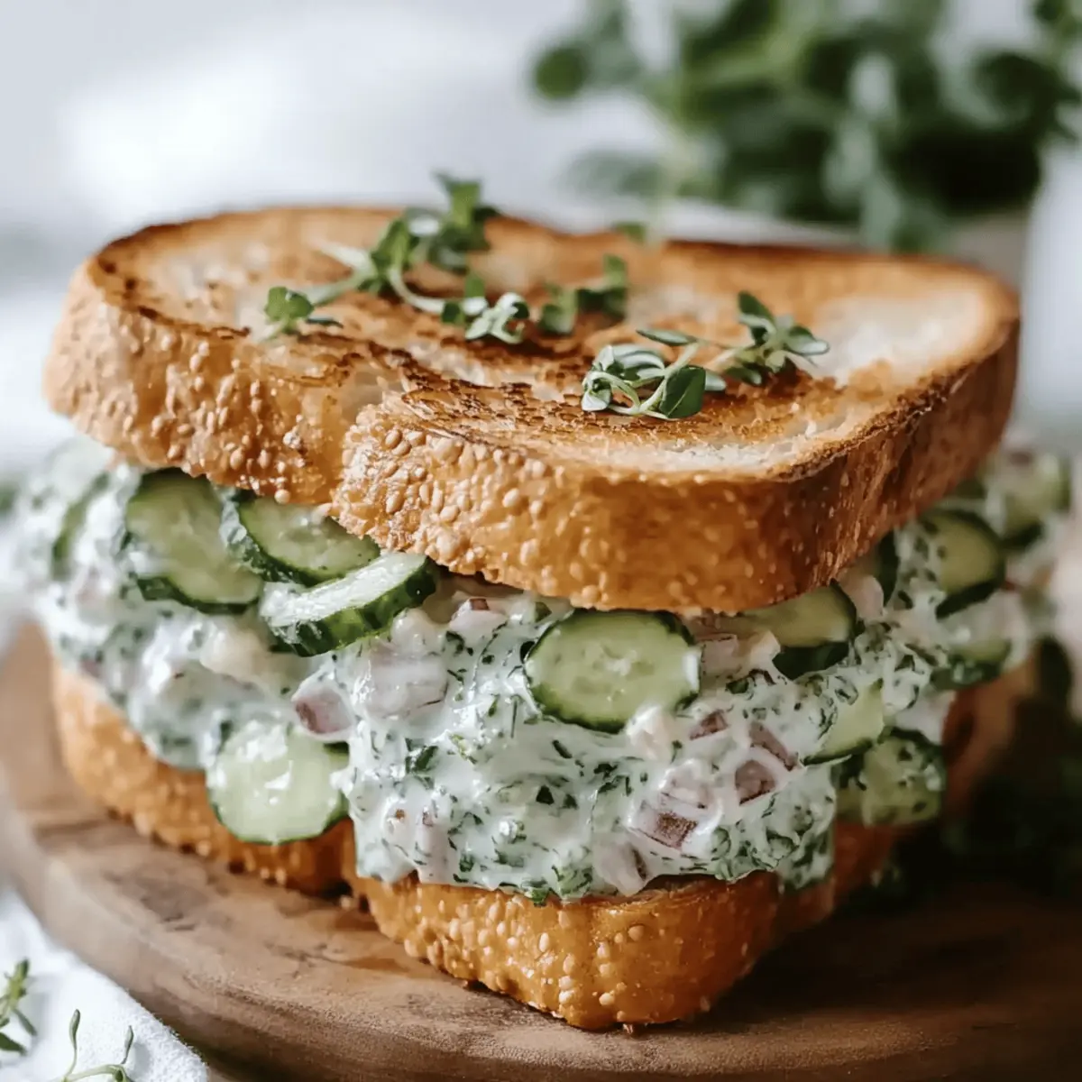 Cucumber Salad Sandwiches