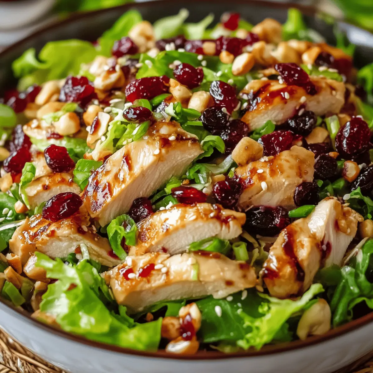 Asian Chicken Cranberry Salad