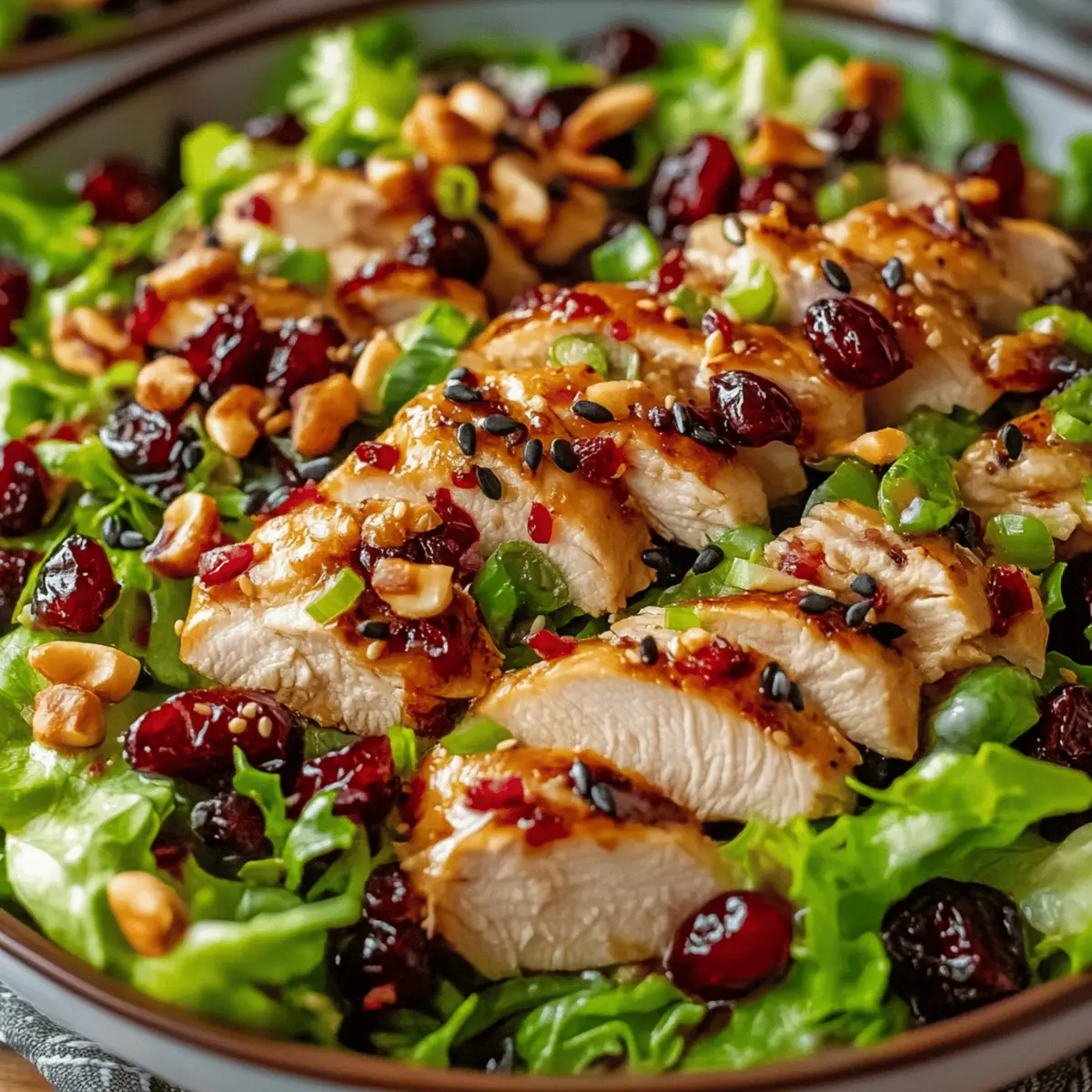 Asian Chicken Cranberry Salad