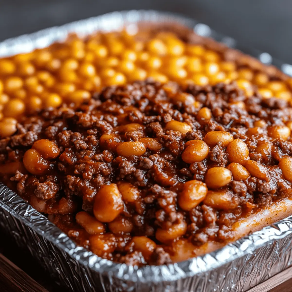 Baked Beans & Ground Beef Casserole