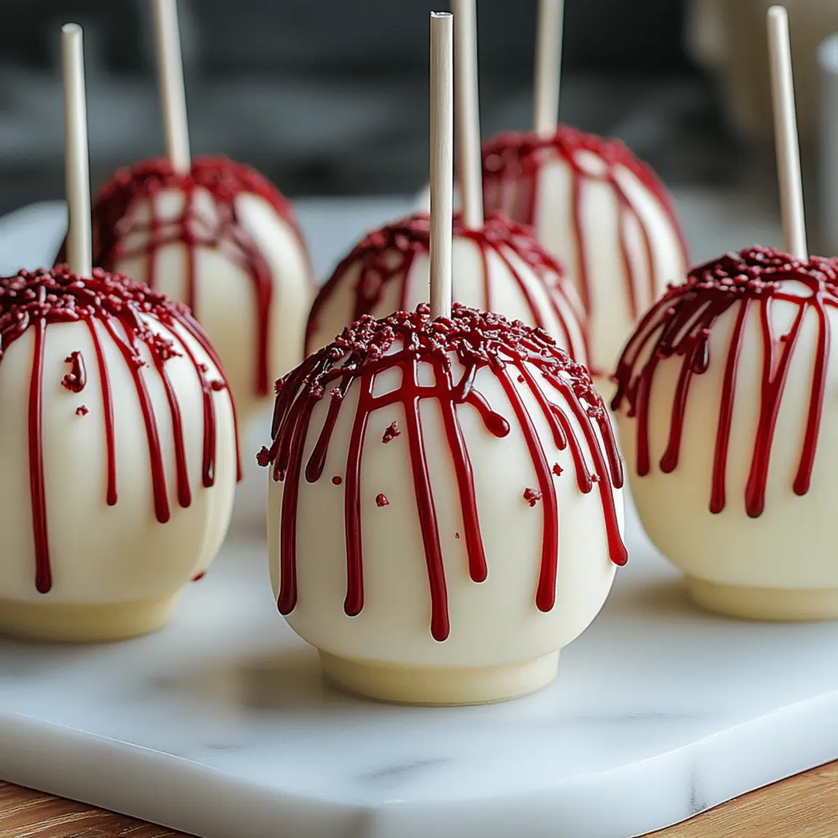 Bloody Red Velvet Cake Pops