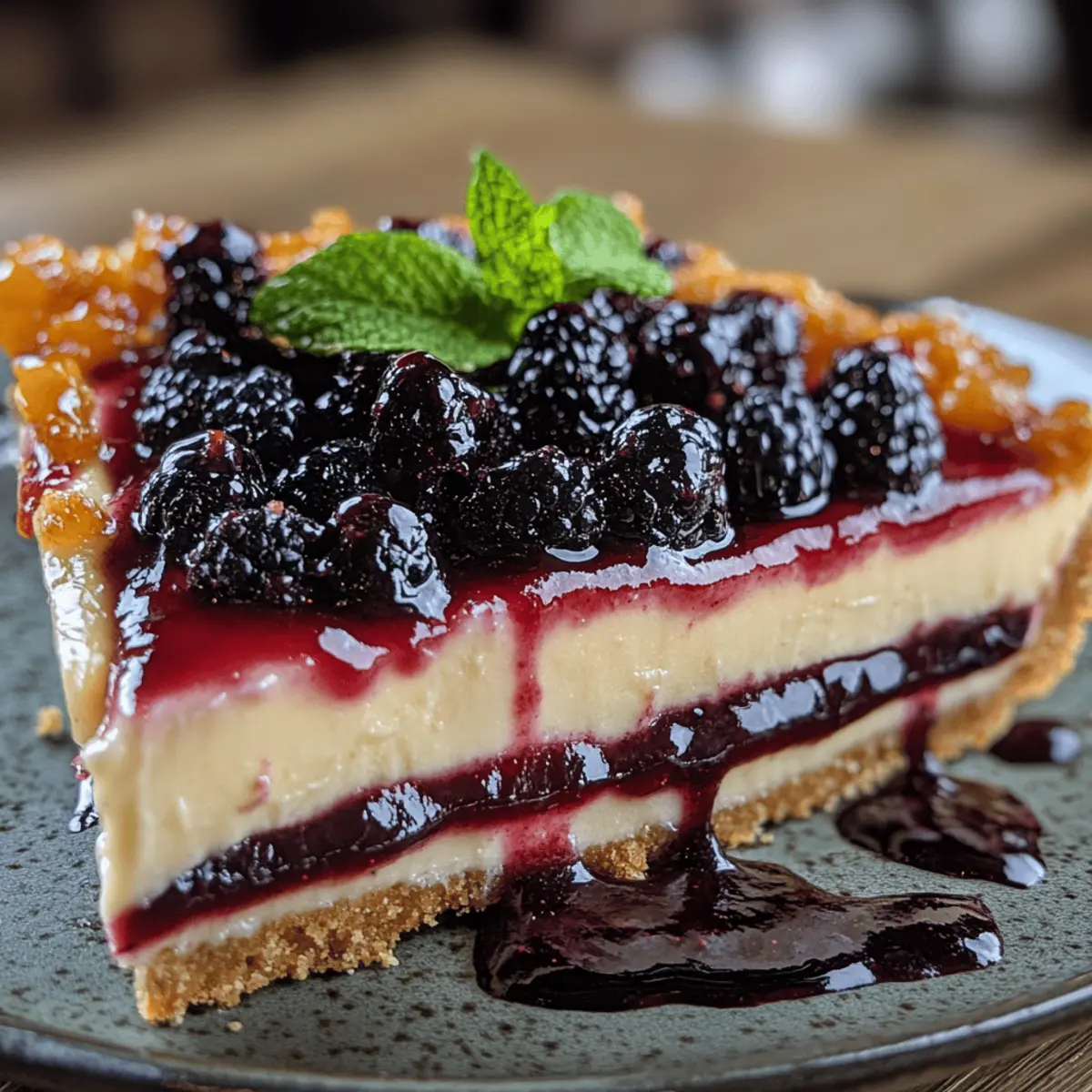 Blueberry Bliss Cheesecake