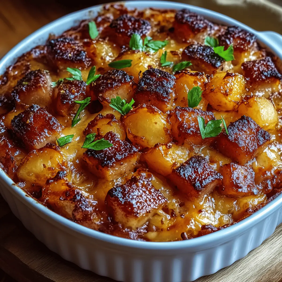 Brown Sugar Pineapple Ham Bake