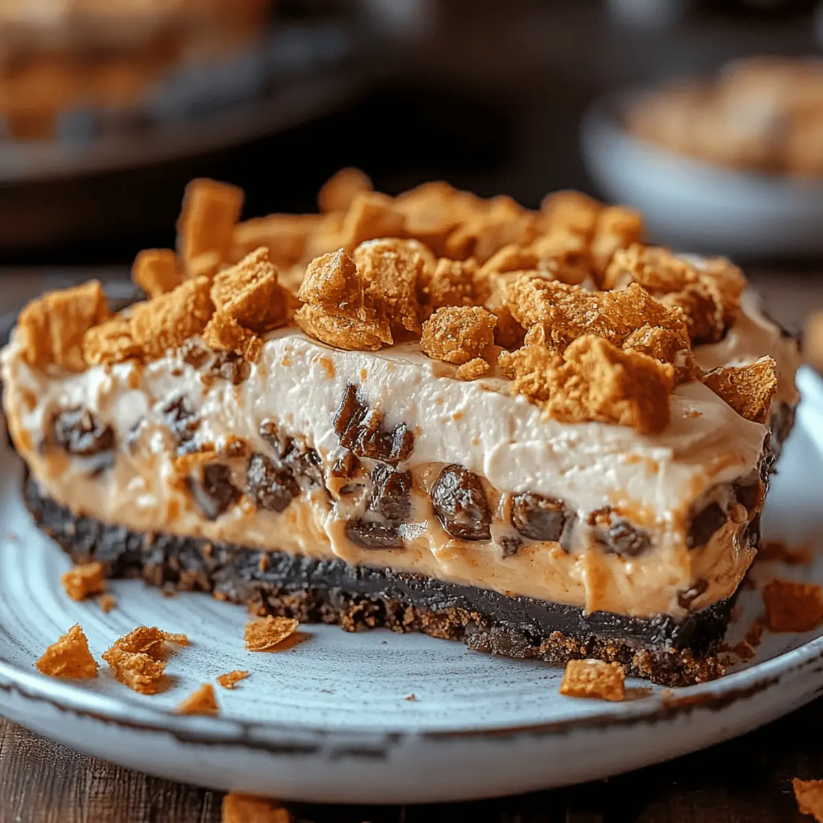 Butterfinger Peanut Butter Pie