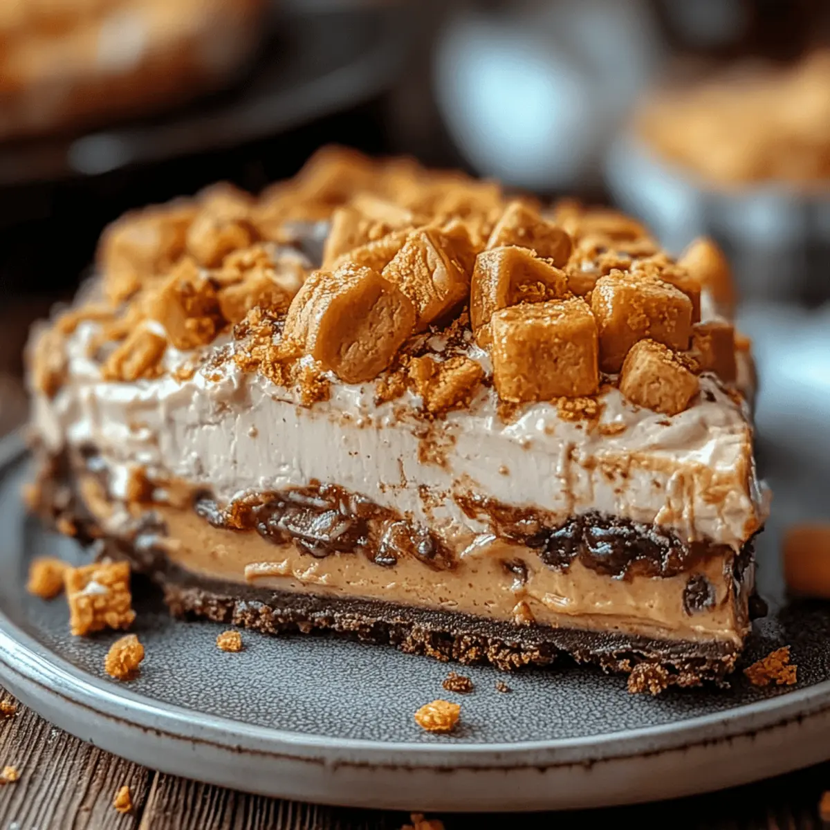 Butterfinger Peanut Butter Pie