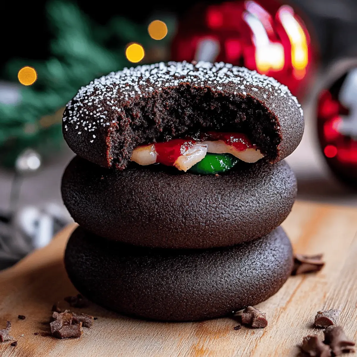 Chocolate Thumbprint Cookies