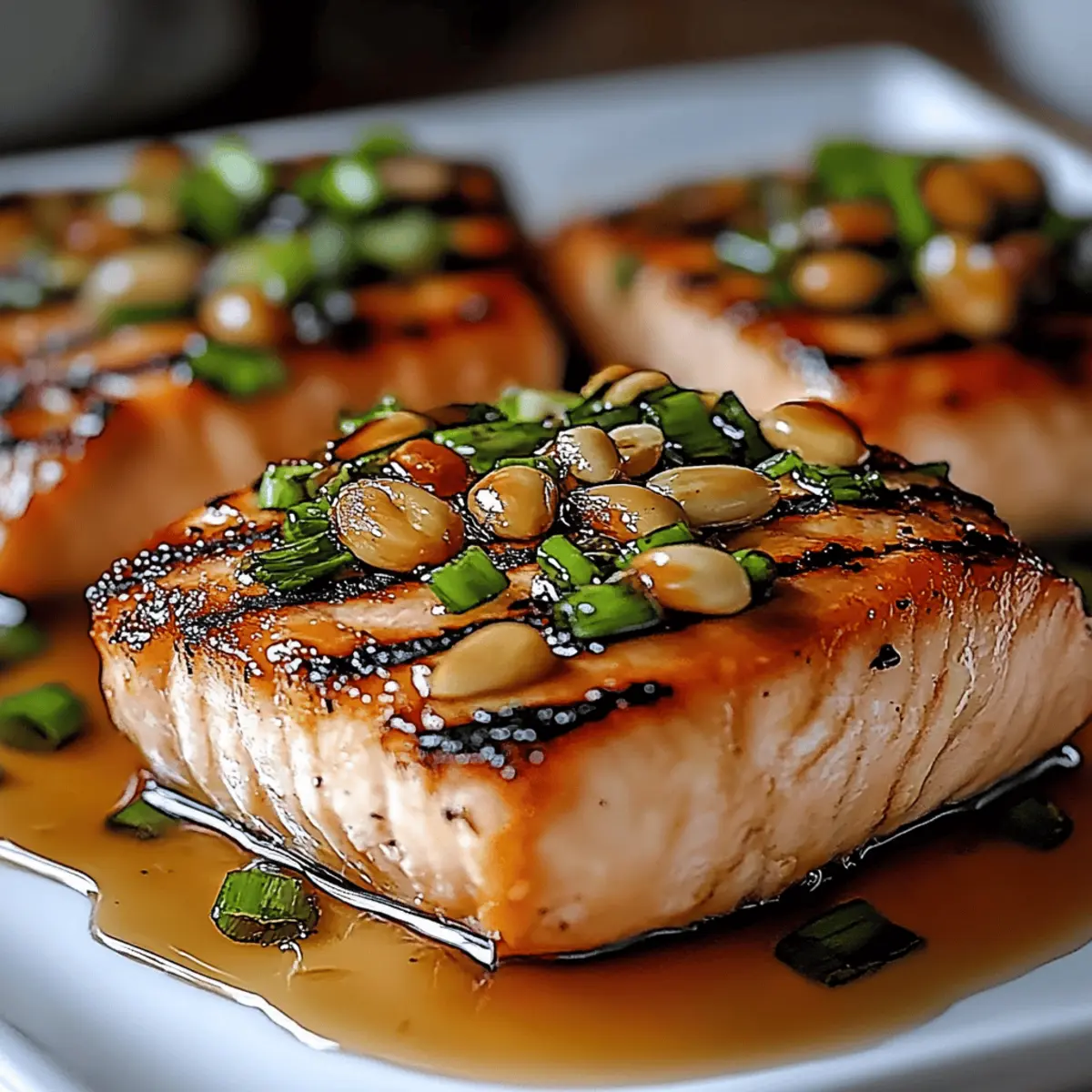 Crispy Honey Garlic Glazed Salmon
