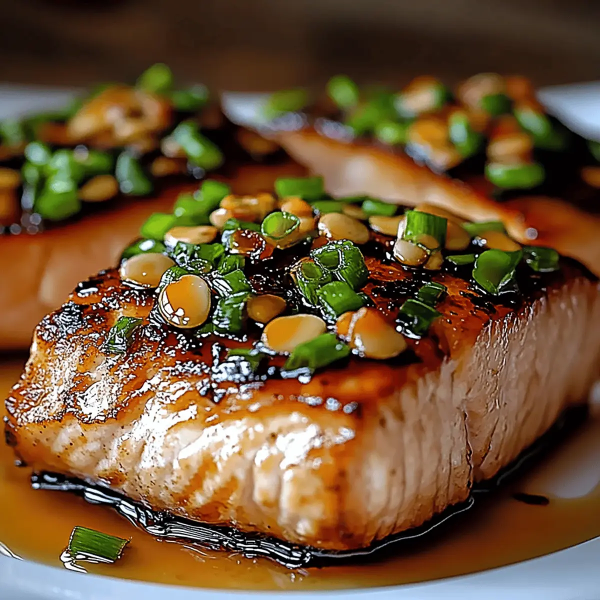 Crispy Honey Garlic Glazed Salmon