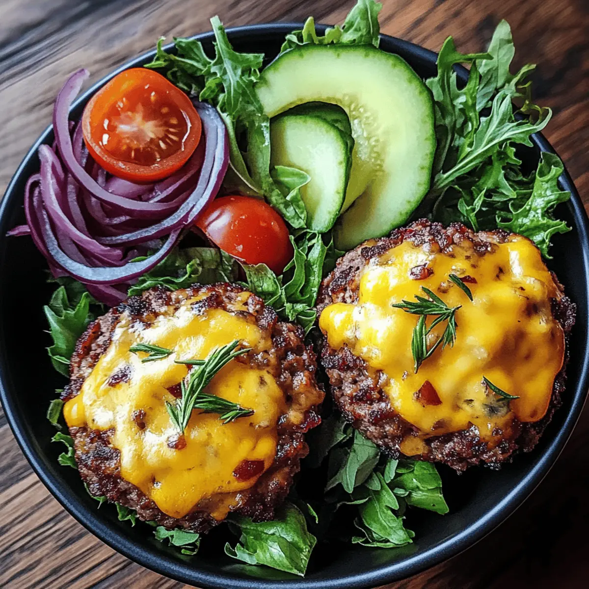 Grilled Burger Bowls