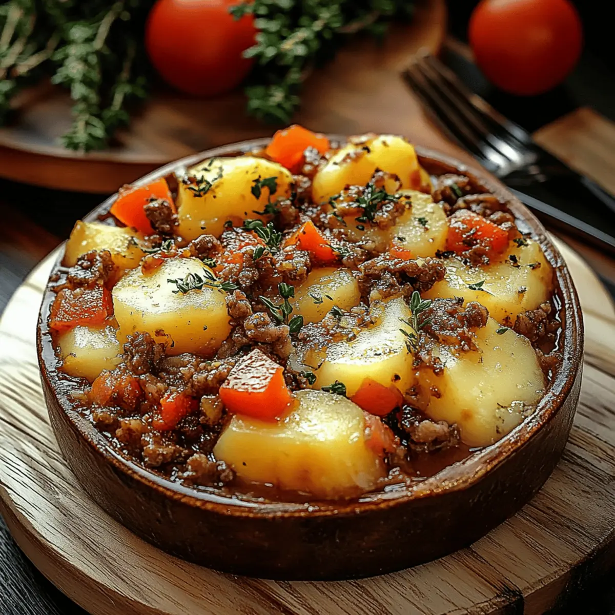 Hamburger Potato Casserole
