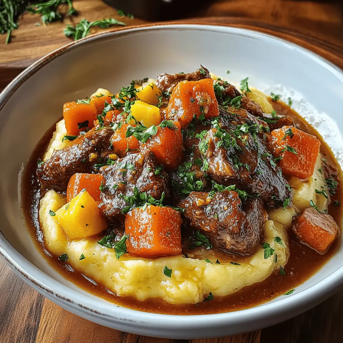 Irish Stew With Mashed Potatoes