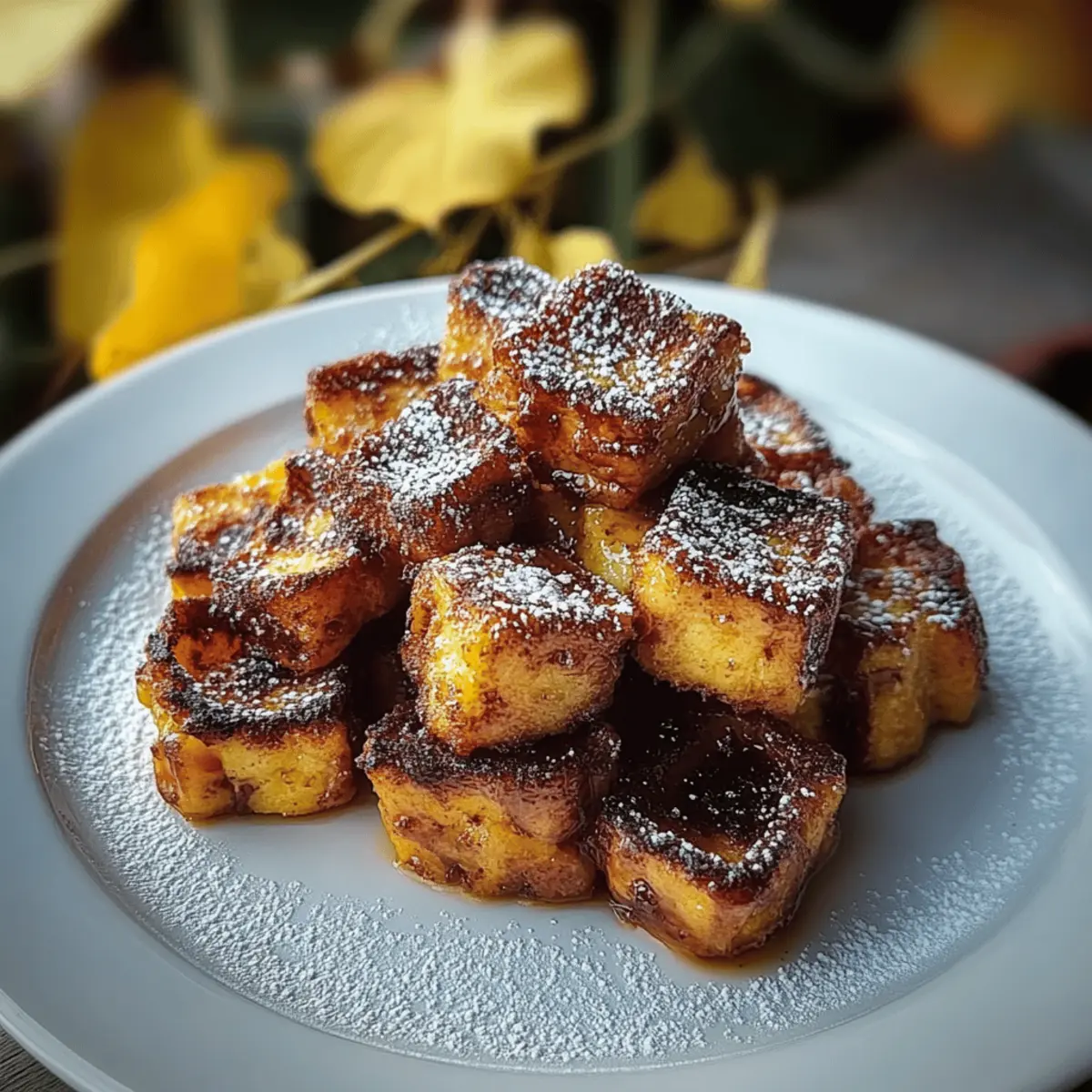 Pumpkin French Toast Bites