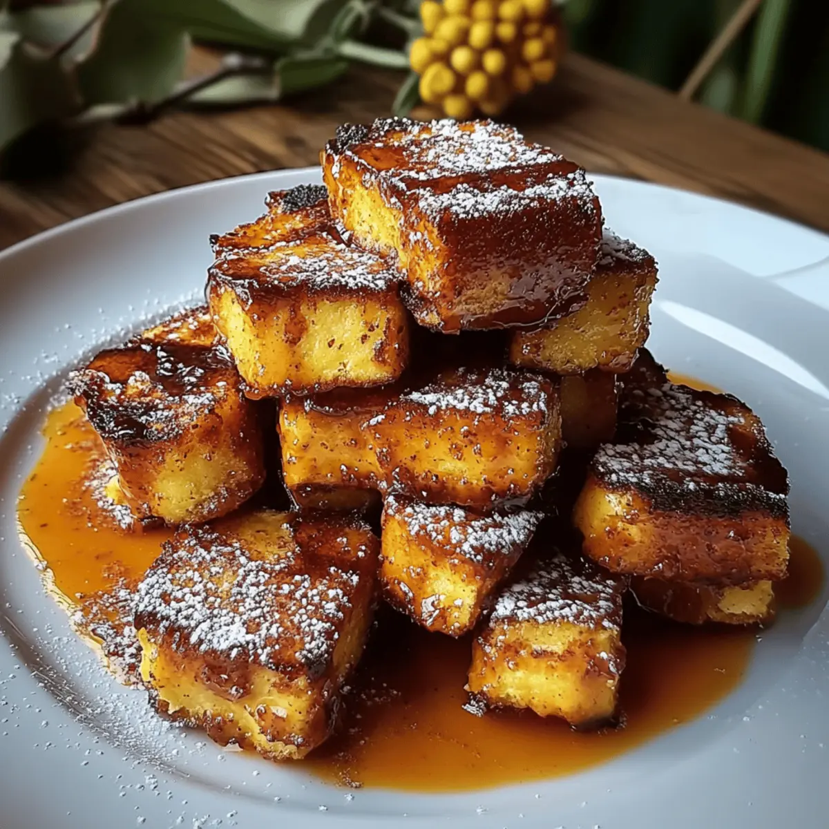 Pumpkin French Toast Bites