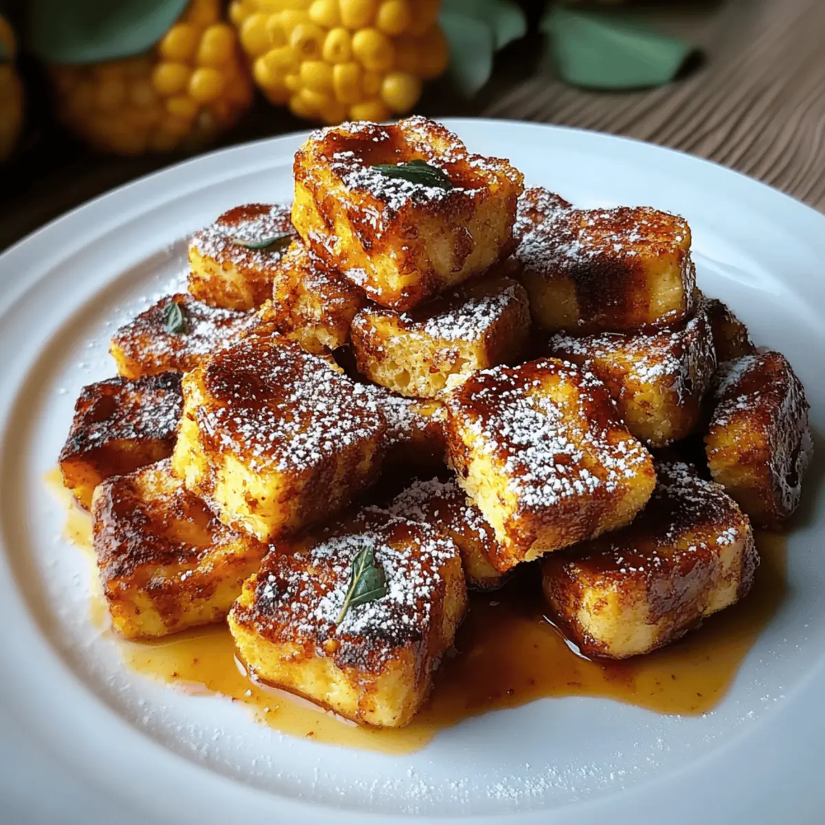 Pumpkin French Toast Bites