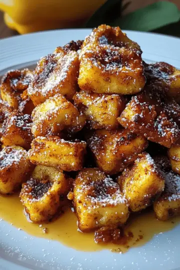 Pumpkin French Toast Bites