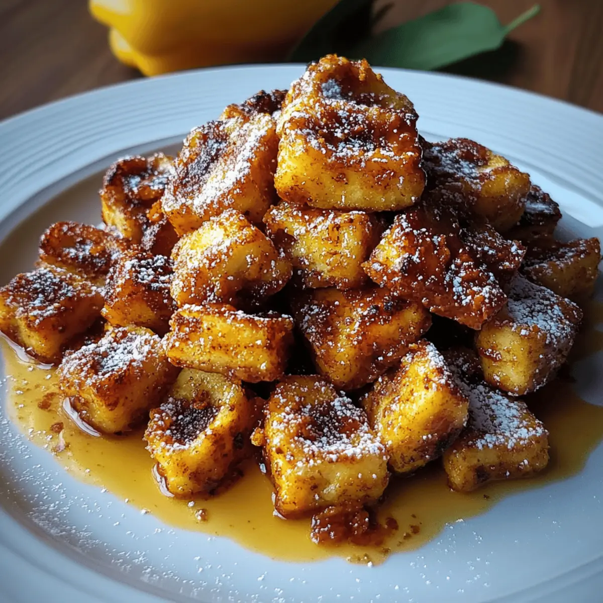 Pumpkin French Toast Bites