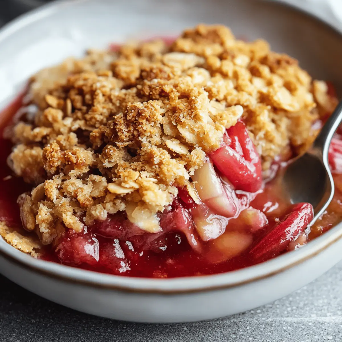 Rhubarb Crisp